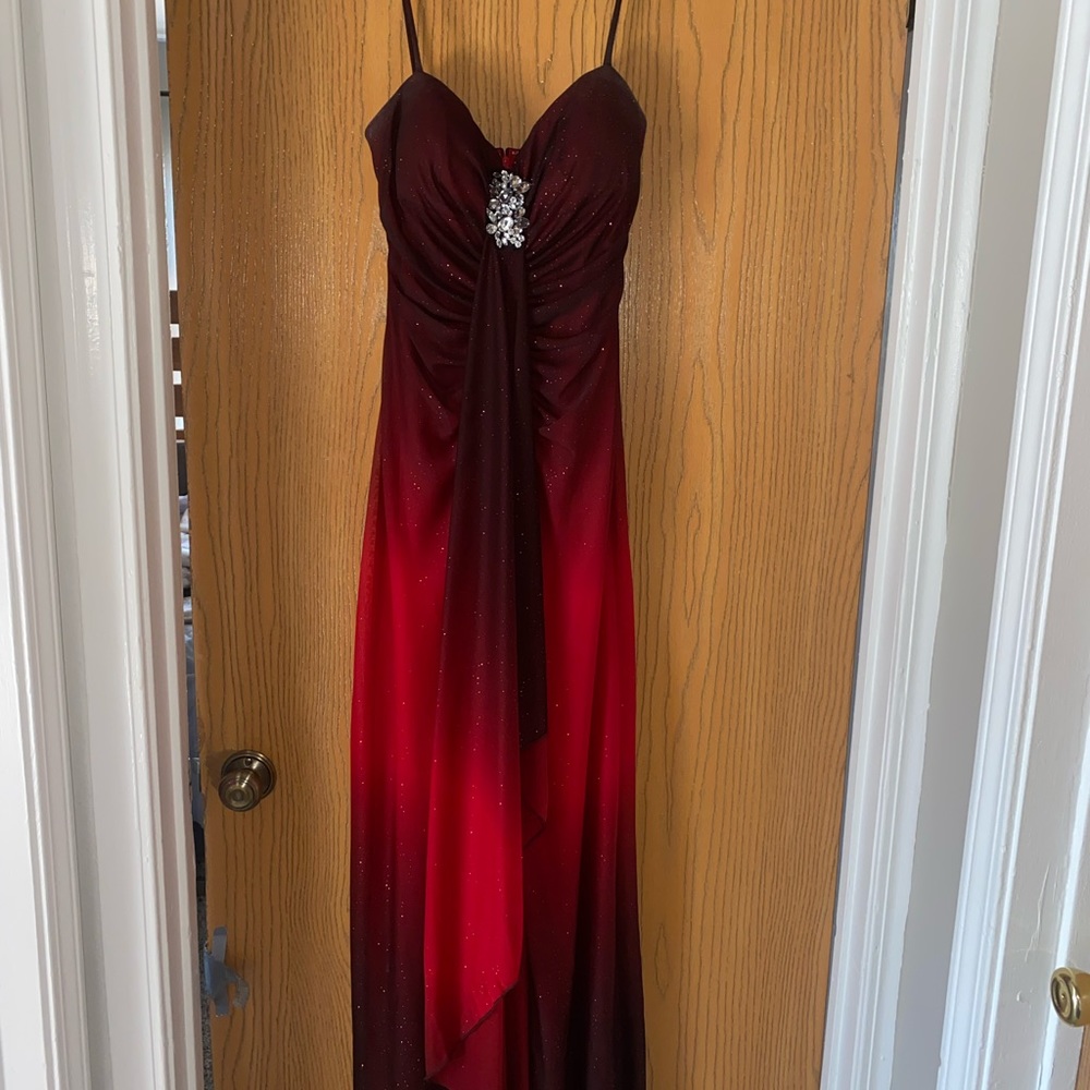 Beautiful red ombré prom dress